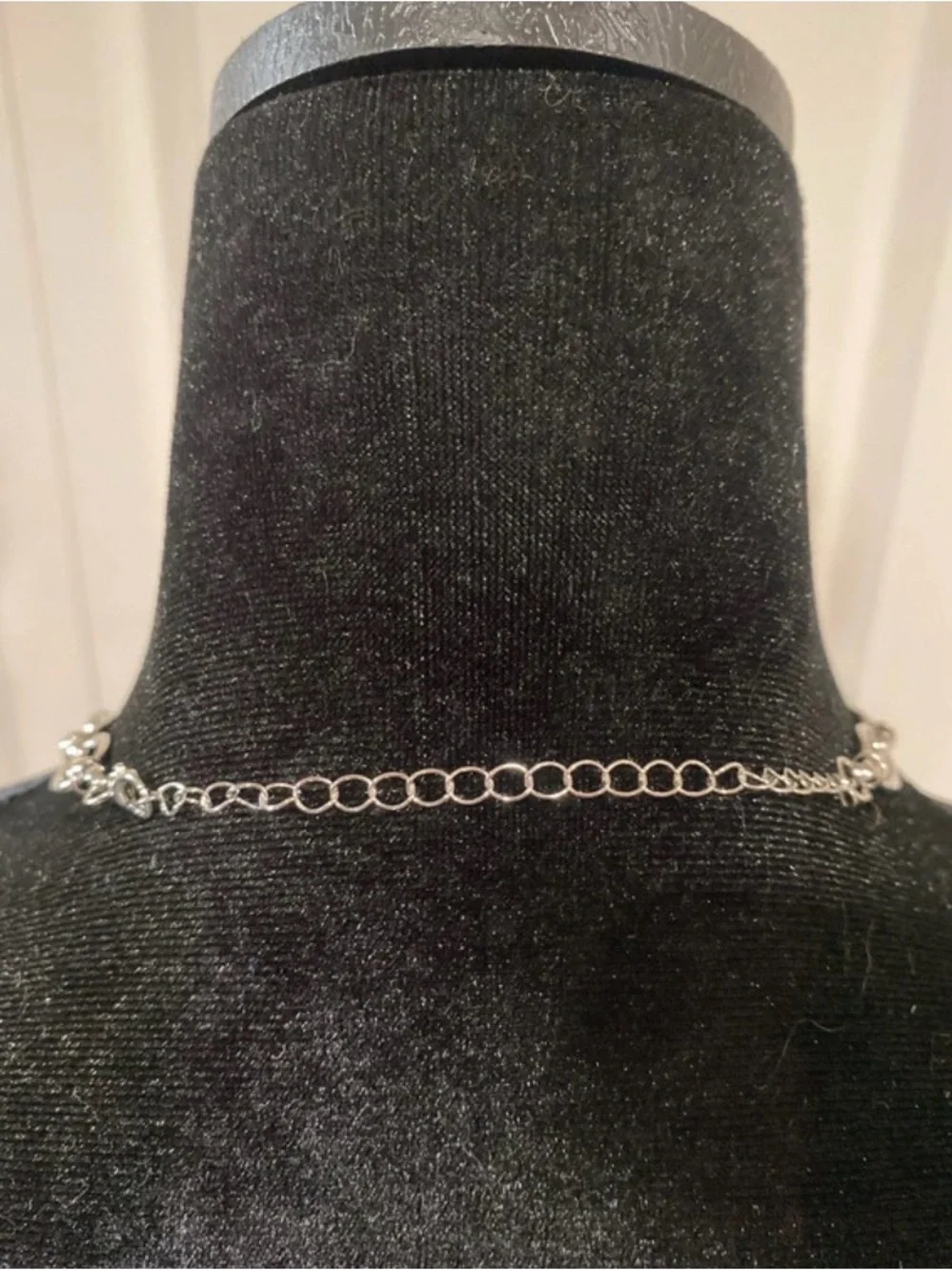 Pearl Cluster Statement Necklace/Choker - Silver & Gold